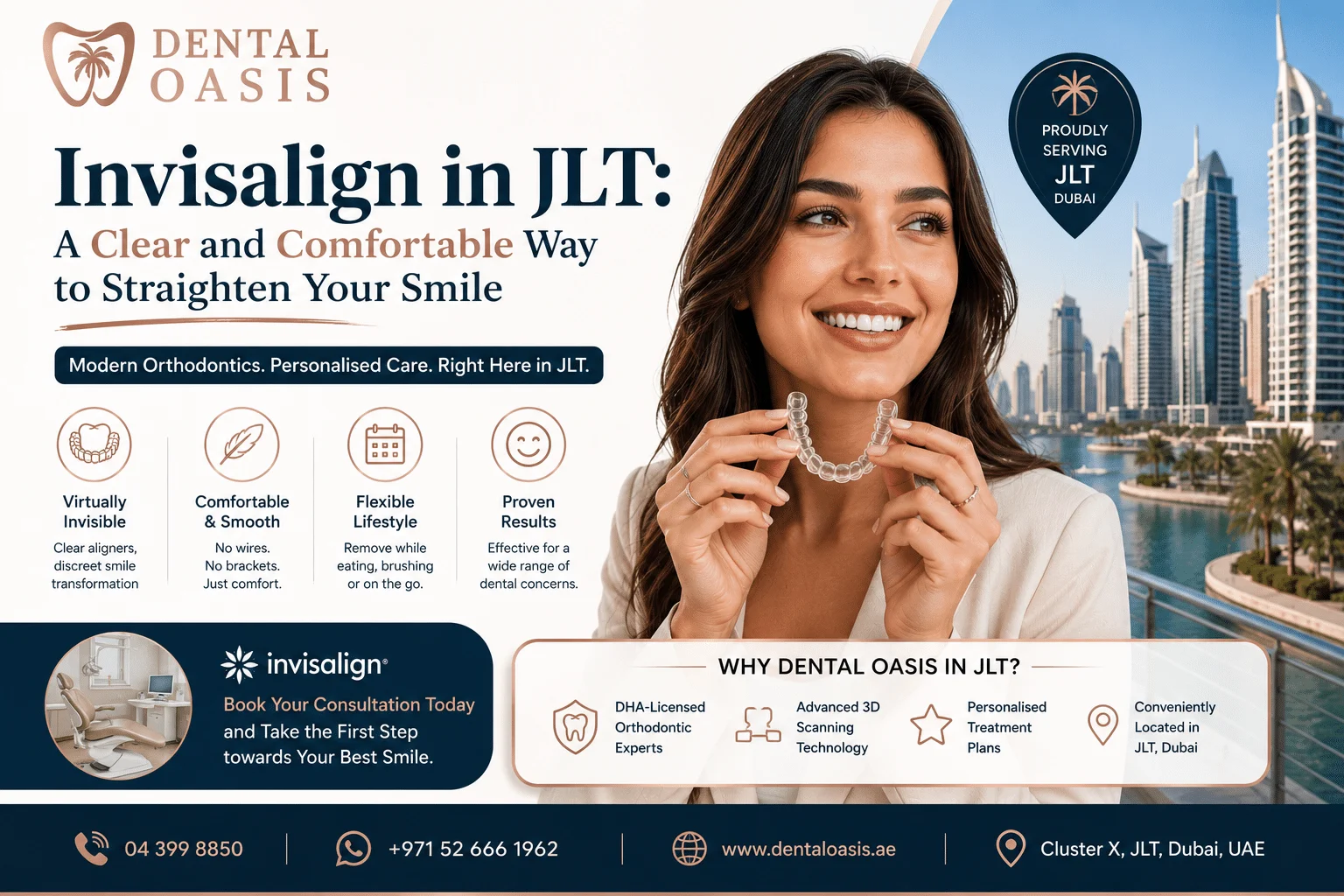 Invisalign in JLT: A Clear and Comfortable Way to Straighten Your Smile